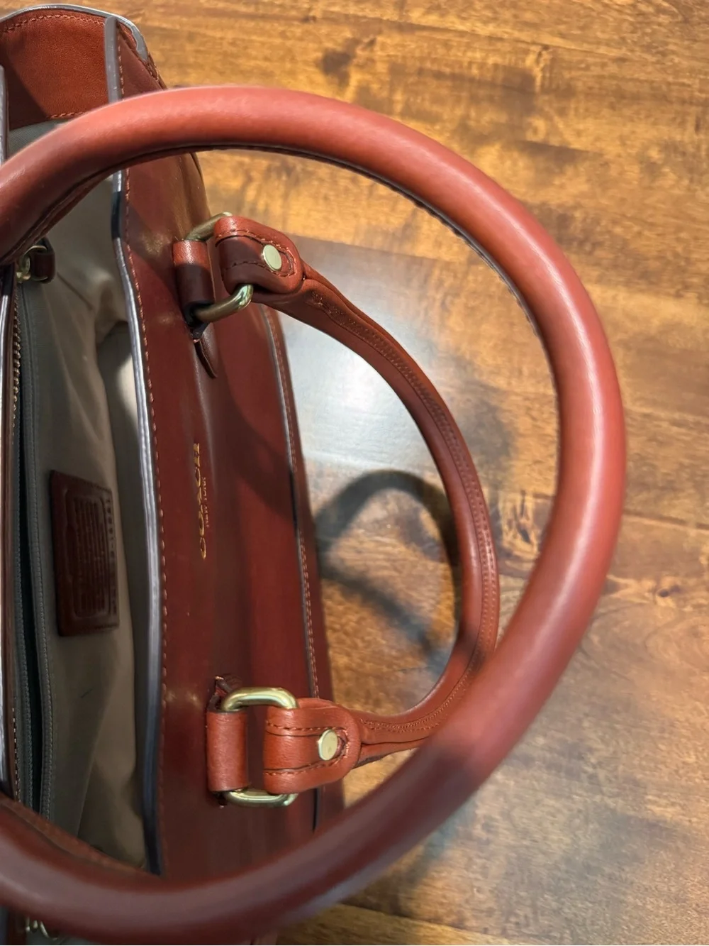 Vintage COACH Brown Leather Shoulder Bag - COACH New York